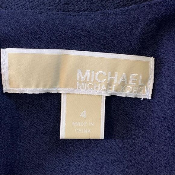 Michael Kors Navy grommet lined sleeveless dress - Picture 7 of 10